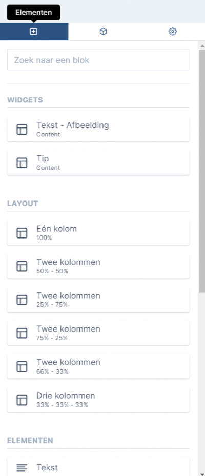13a - layout elementen