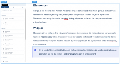 15b - layout elementen opbouw layout