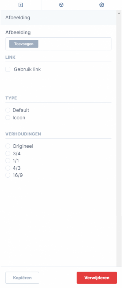 19b - layouts en elementen verwijderen, afbeelding