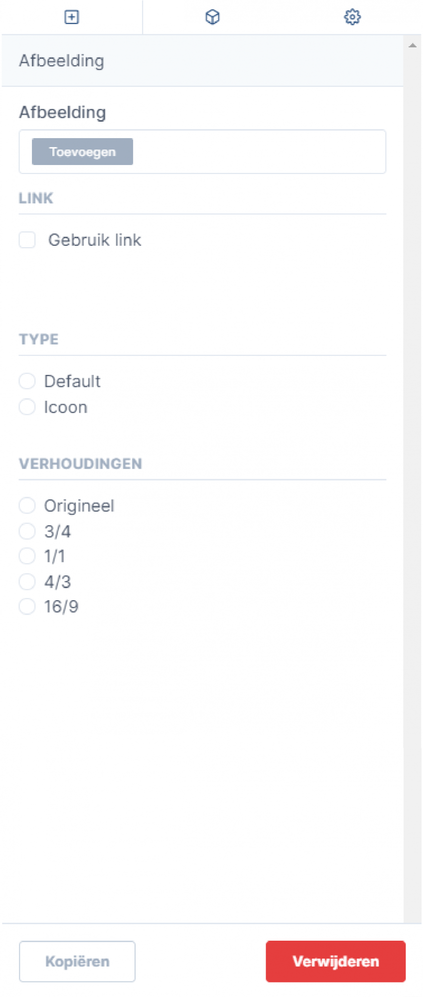 19b - layouts en elementen verwijderen, afbeelding