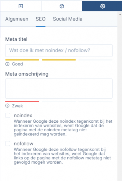 25 - SEOO - no index no follow
