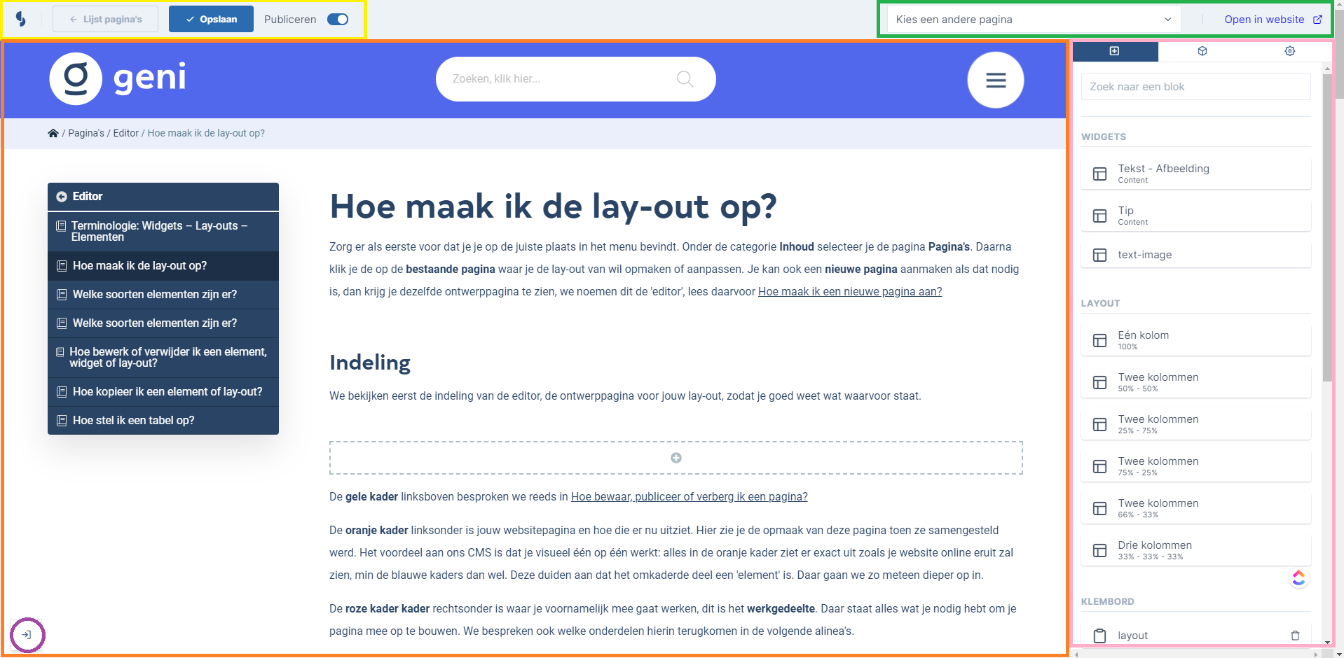 30 - indeling layout update